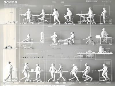 白丝足交品牌发展历程回顾图，展示从创业初期简陋工作台到现代化办公环境的演变，记录团队成长的真实轨迹